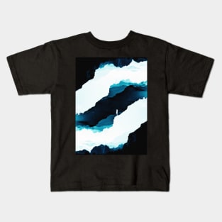 Teal Isolation Kids T-Shirt